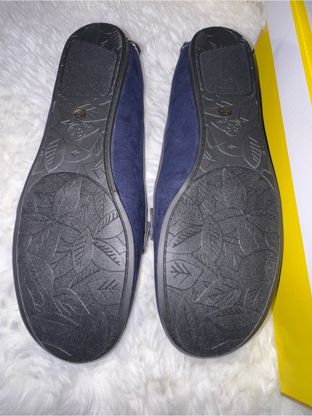 Liz Claiborne Navy Blue Suede Loafers with Silver Bit - Picture 4 of 5